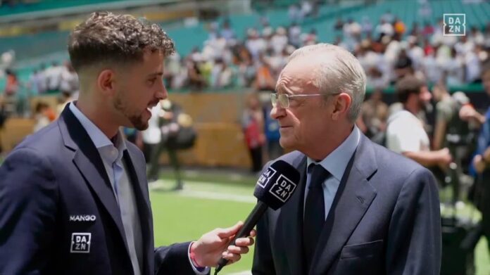 Real Madrid president Florentino Perez and La Liga chief clash over Club World Cup