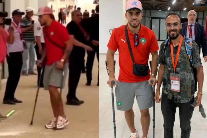 Abde, en muletas diez días después de la final ante el Chelsea