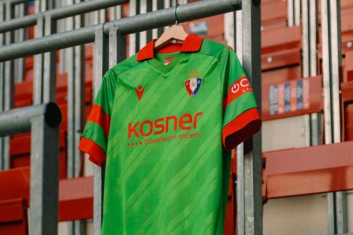 Osasuna recupera el verde con el que jugó la UEFA 91/92
