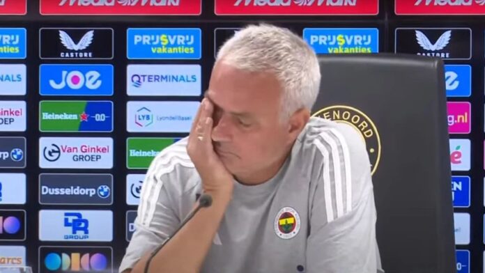 VIDEO:  Ex-Real Madrid manager Jose Mourinho moved to tears in press conference