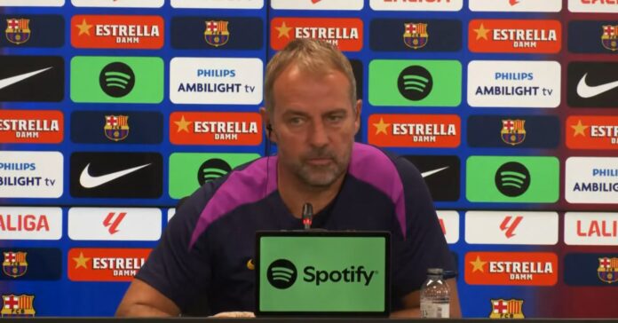 Barcelona manager Hansi Flick – ‘I’m not too happy about the registrations’