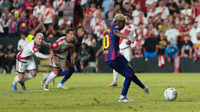 [WATCH] Lamine Yamal’s penalty puts Barcelona ahead at Rayo Vallecano