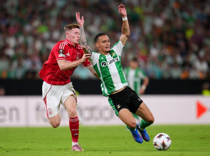 Real Betis strike late to secure Europa League draw against Nottingham Forest