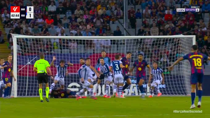 WATCH: Jules Kounde brings Barcelona back level against Real Sociedad