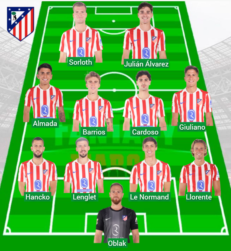 أتلتيكو مدريد جمع 151 نقطة في Fantasy خلال ثلاث جولات