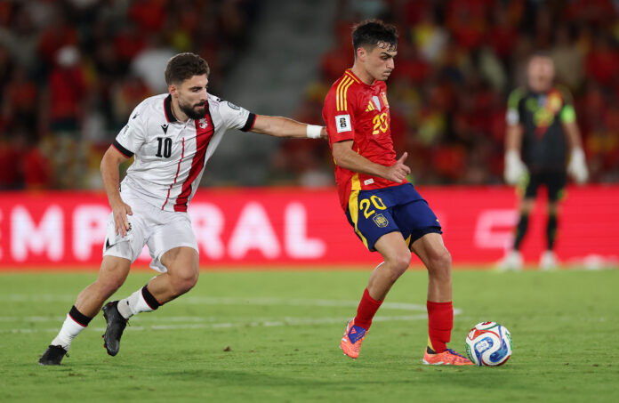 Spain see off Georgia to continue 100% record in World Cup qualifying