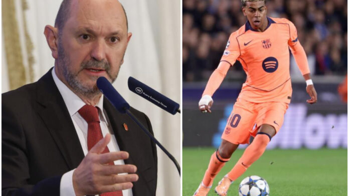 Louzán: “Veo a Lamine con la cabeza bien amueblada”