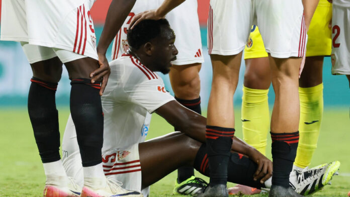 Nianzou sufre una lesión en el bíceps femoral de su muslo derecho