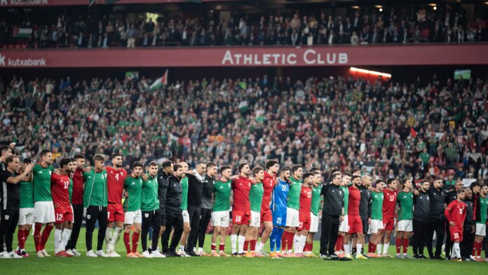 WATCH: Tributes paid at emotional San Mames as Palestine face Basque Country in friendly