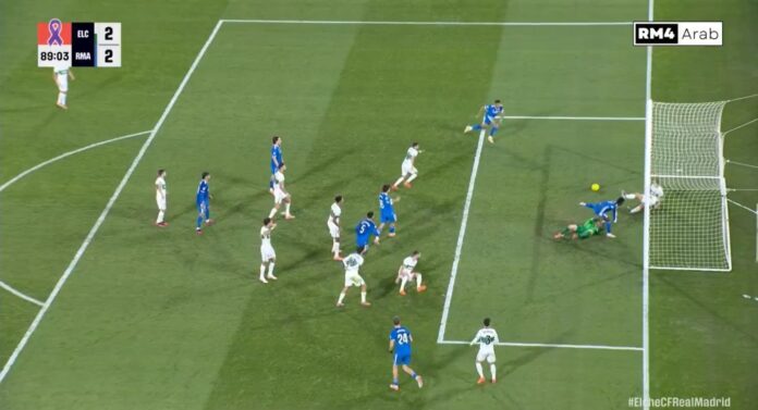 WATCH: Controversy surrounds Real Madrid goal after Barcelona loanee left bloodied