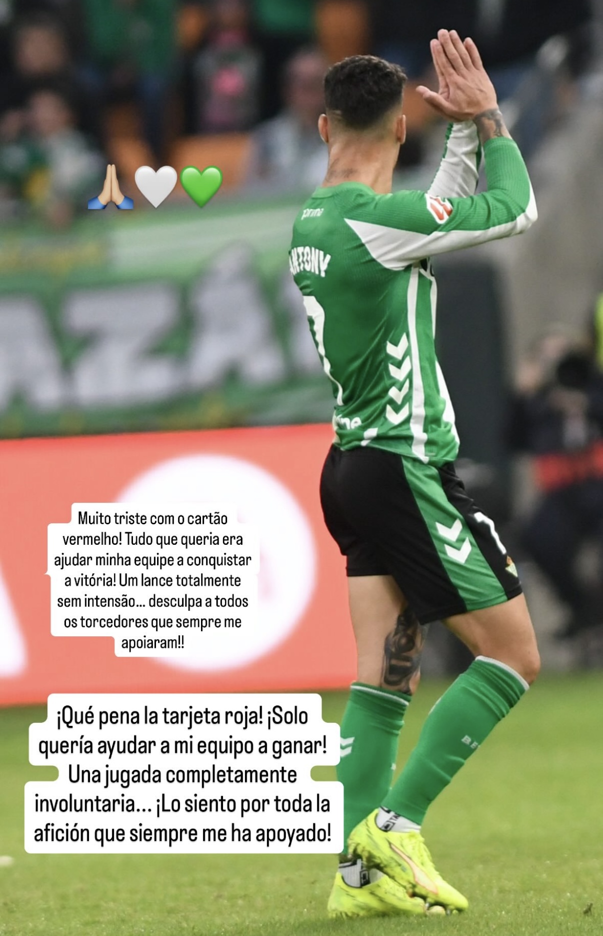 رسالة أنطوني على وسائل التواصل الاجتماعي