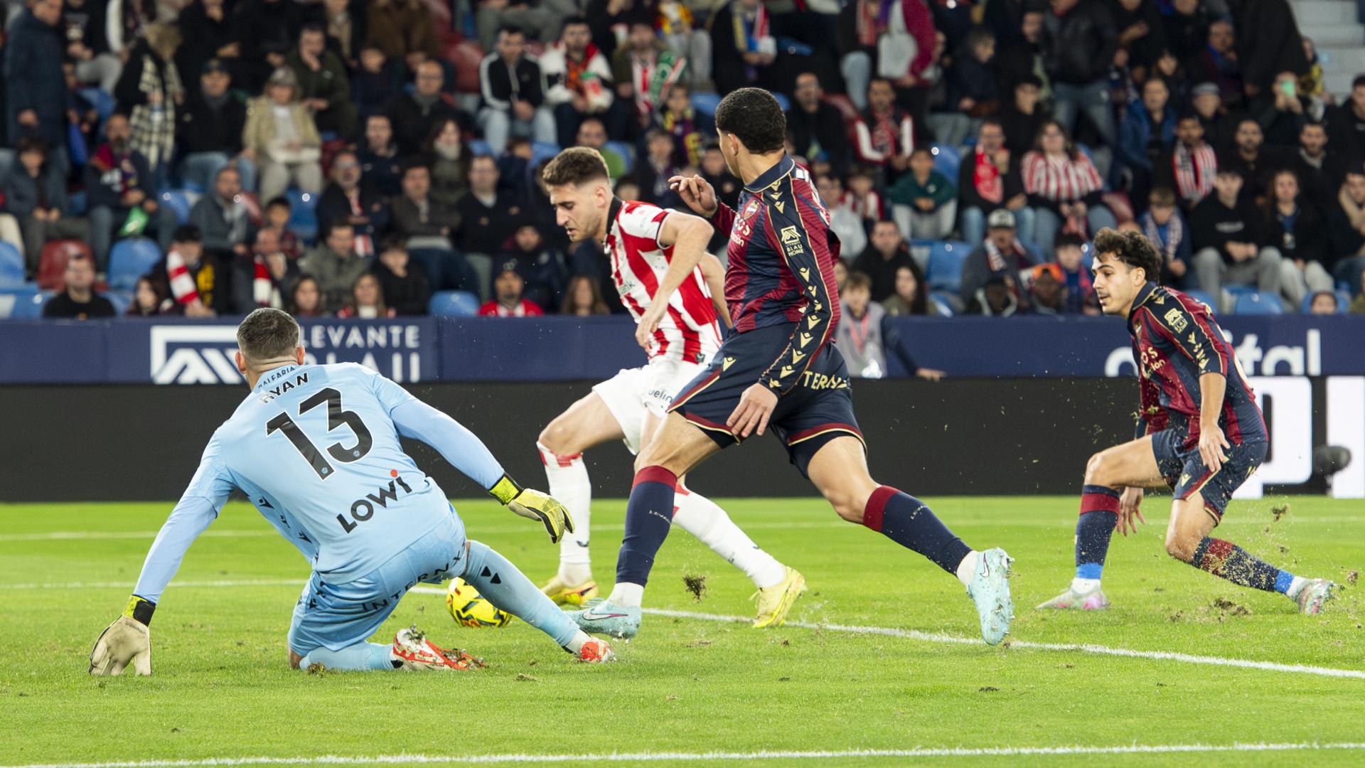 روبرت نافارو يسجل الهدف الأول ضد ليفانتي