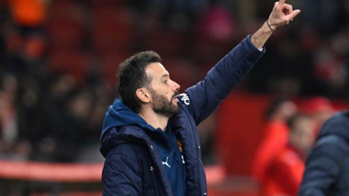 Corberán, tras la victoria del Valencia en Copa ante el Sporting: “La tecla la tocan los futbolistas”