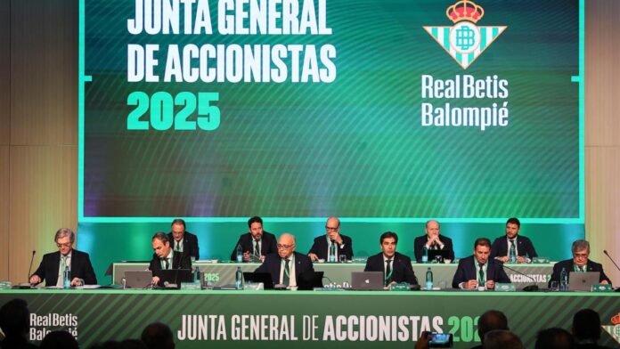 Respaldo abrumador al Consejo de Administración del Betis en la Junta de Accionistas del club