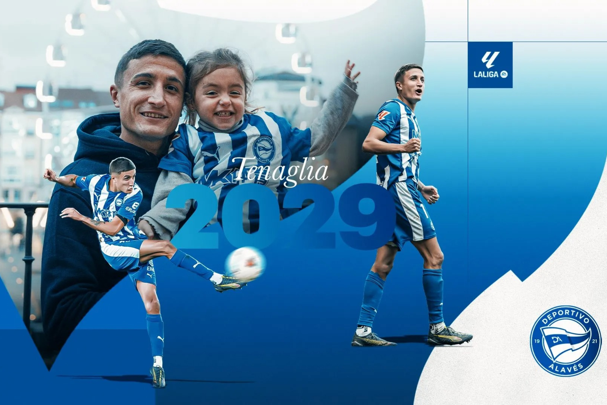 ناهويل تيناغليا يجدد عقده حتى 2029