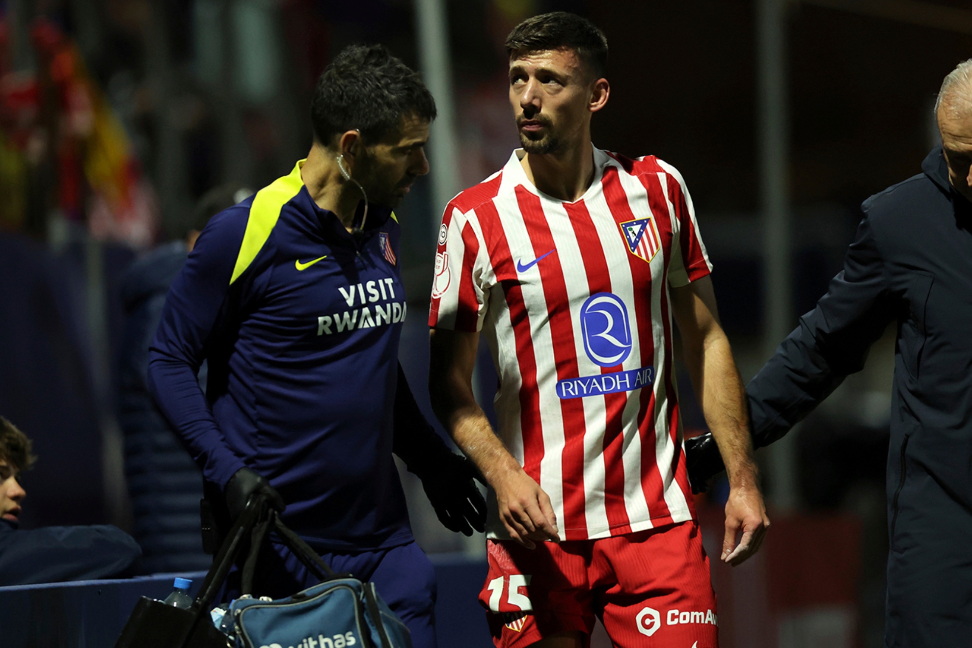 لينجليه بعد إصابته أمام أتلتيكو باليريس