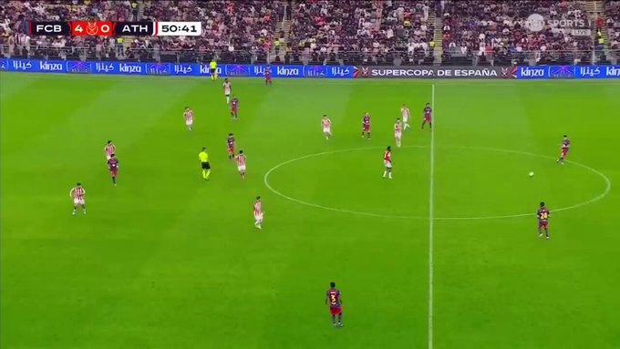 WATCH: Raphinha scores goal number five for Barcelona against Athletic Club