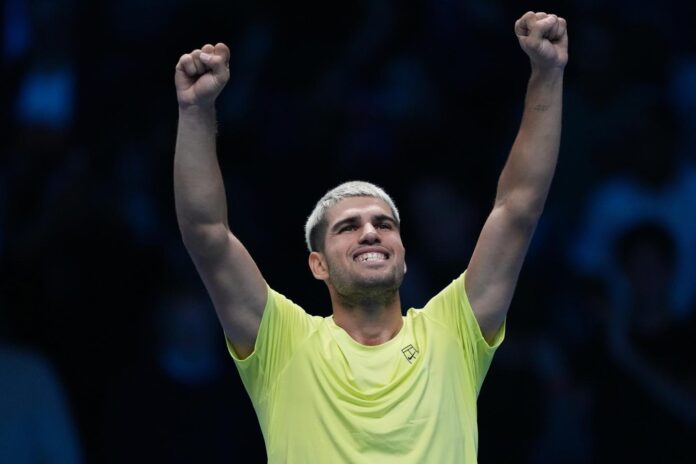 Alcaraz beats Sinner to year-end world number one after defeating Musetti at ATP Finals