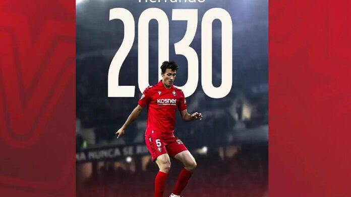 Osasuna renueva a Herrando hasta 2030