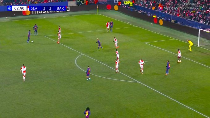 WATCH: Dani Olmo scores unstoppable goal as Barcelona lead 3-2 against Slavia Prague