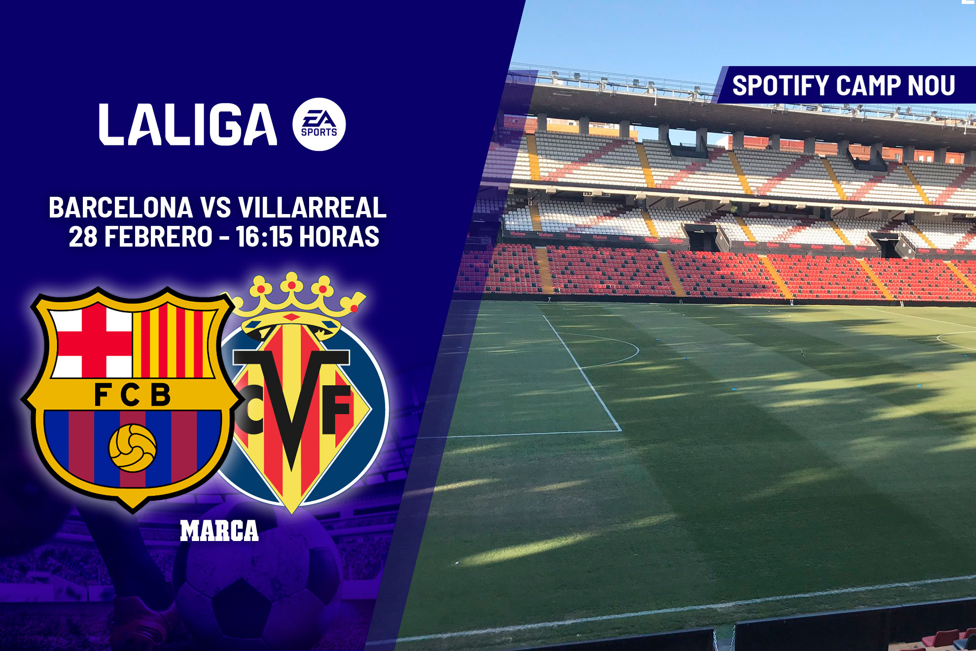 مباراة برشلونة وفياريال في كامب نو