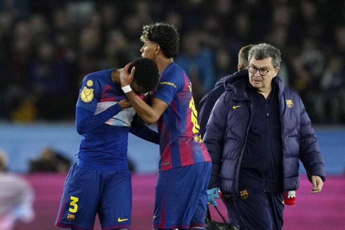 Barcelona fear injured full-back’s absence will be longer than initially predicted