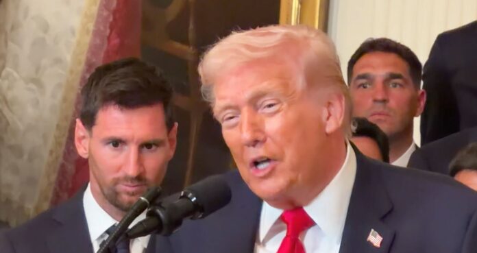 WATCH: Donald Trump predicts fall of leadership in Cuba with Lionel Messi in the background