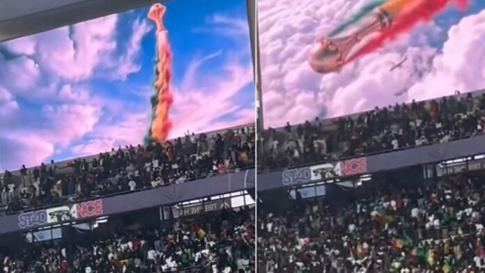 السنغال يتحدى الكاف وتتباهى بكأس أمم إفريقيا داخل ملعب في فرنسا .. فيديو