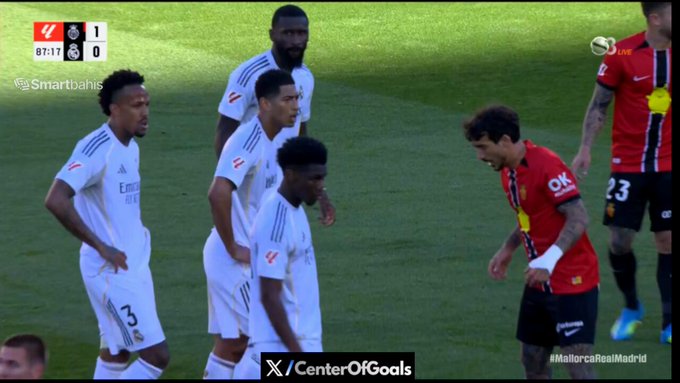 WATCH: Eder Militao heads home Real Madrid equaliser before Mallorca re-take lead in stoppage time