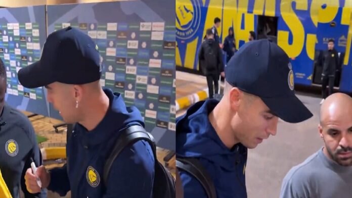 رونالدو يتحدث العربية مع مشجعين.. فيديو