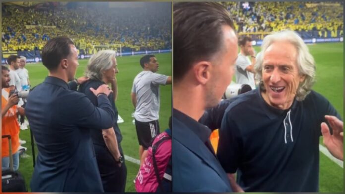 يايسله وجيسوس في لقطة ودية خلال الكلاسيكو.. فيديو