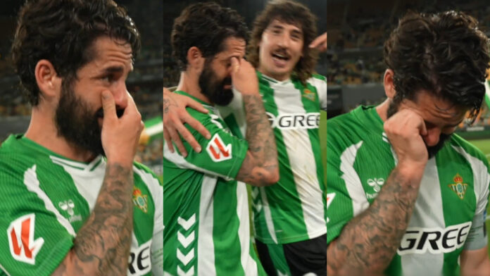 Las lágrimas de Isco por volver a la Champions en la temporada más dura de su carrera