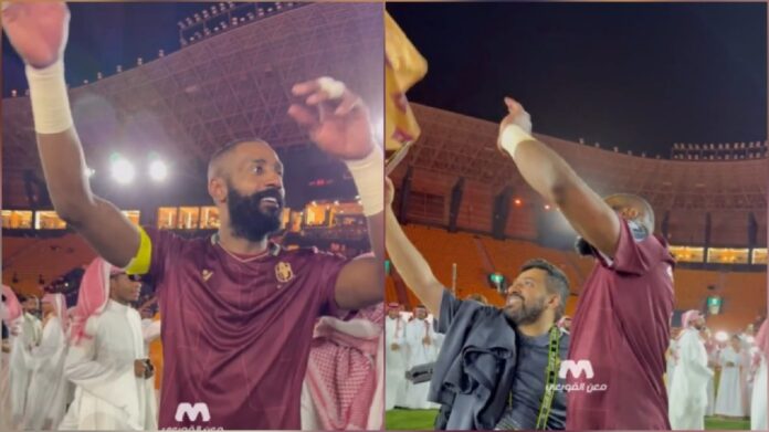 حارس الدرعية يحتفل بـ السامري احتفالاً بالصعود روشن .. فيديو