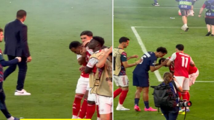 غابرييل يبكي بعد صافرة النهاية و خسارة أرسنال لقب دوري أبطال أوروبا .. فيديو
