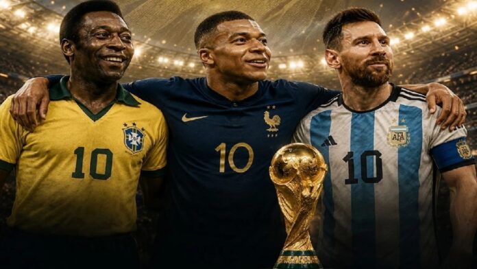 مبابي يعادل أهداف ميسي ويتفوق على بيليه في كأس العالم