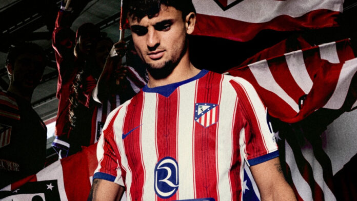 El Atlético de Madrid presenta su equipación 2026-27 con Neptuno como protagonista