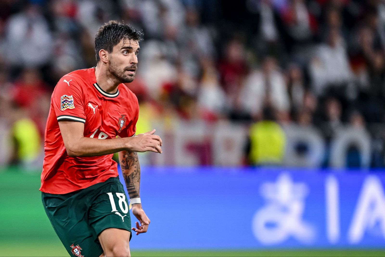 لحظة من مباراة نهائي دوري الأمم الأوروبية بين البرتغال وإسبانيا