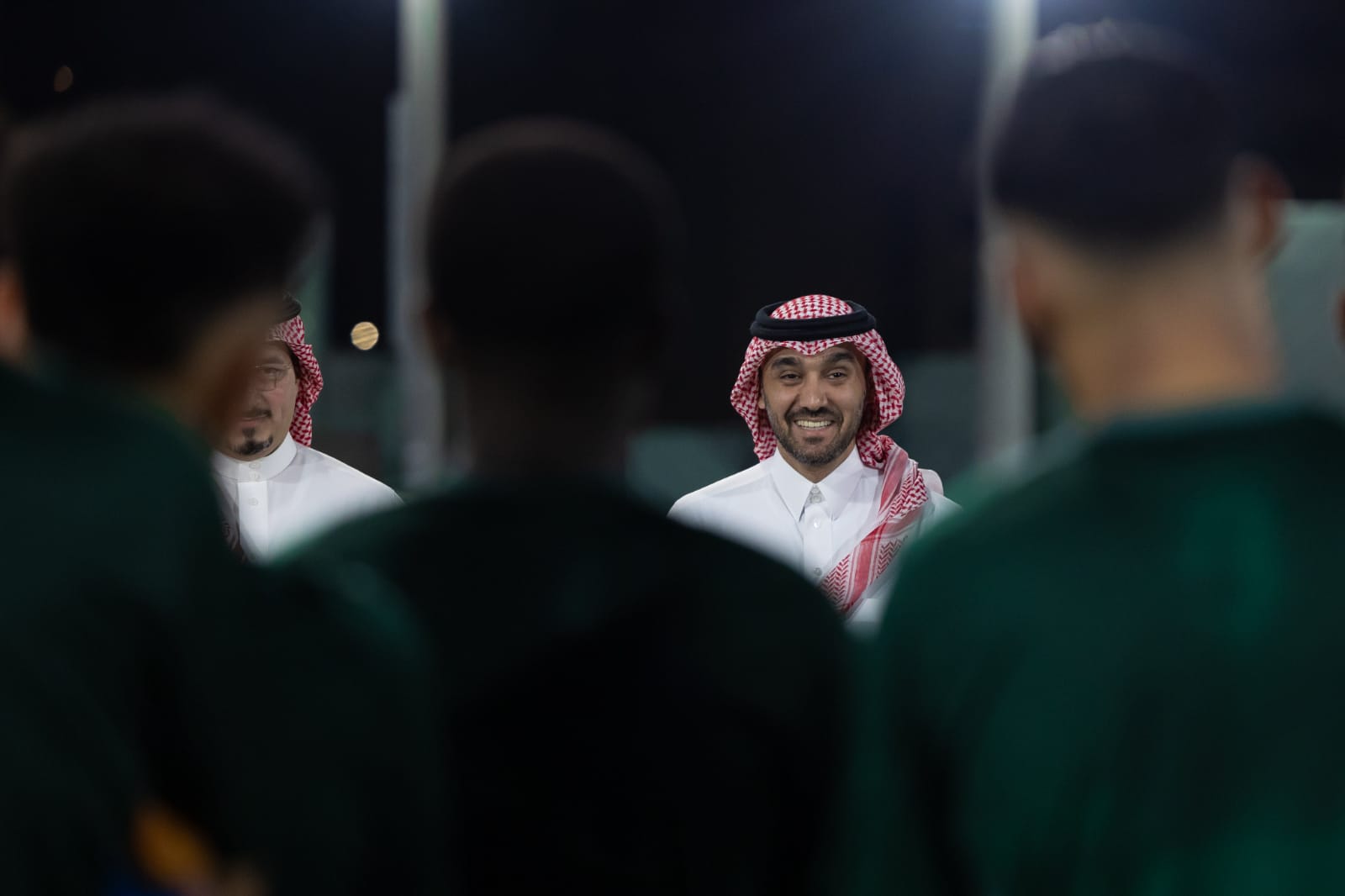 تدريبات المنتخب السعودي بحضور وزير الرياضة