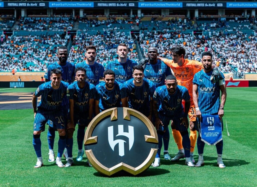 لاعبو الهلال في مباراة كأس العالم للأندية