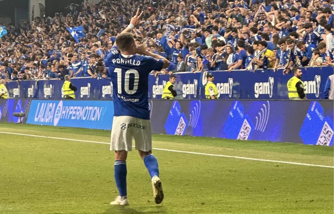 Portillo celebrates a golazo.