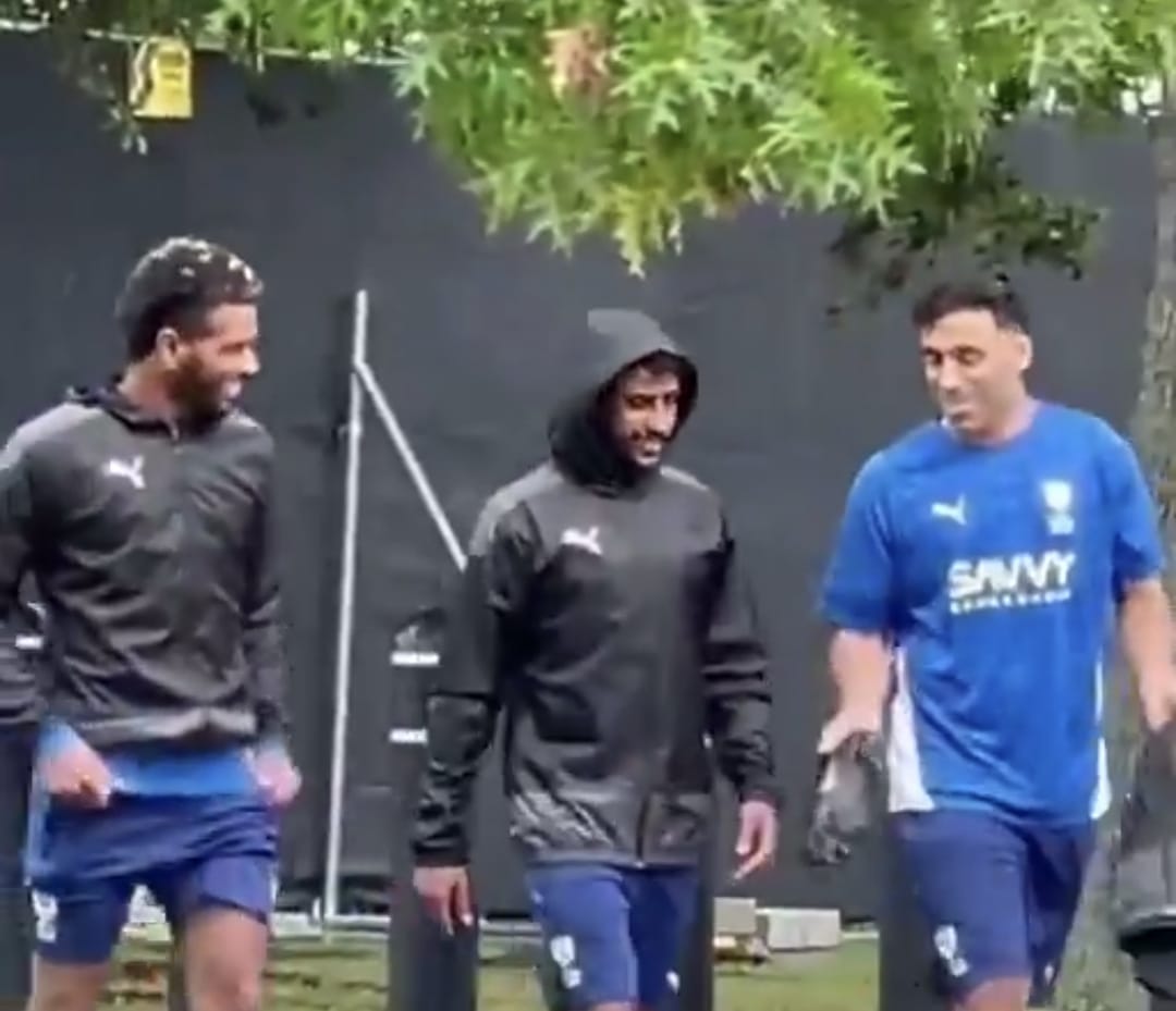 حمدالله والبليهي في تدريبات الهلال