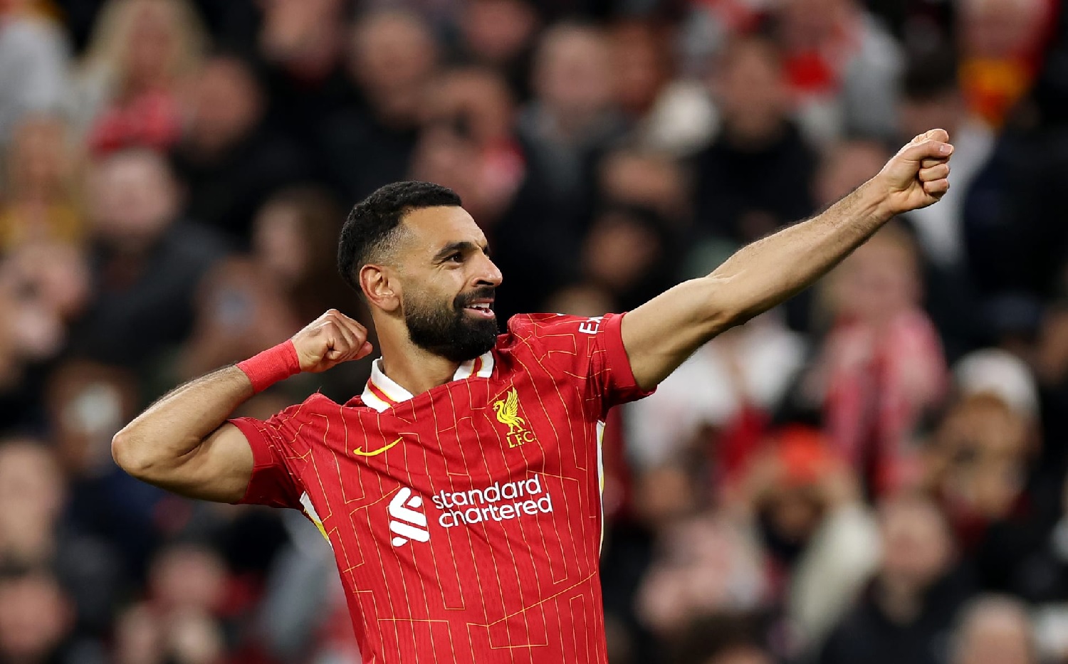 محمد صلاح في مباراة ليفربول