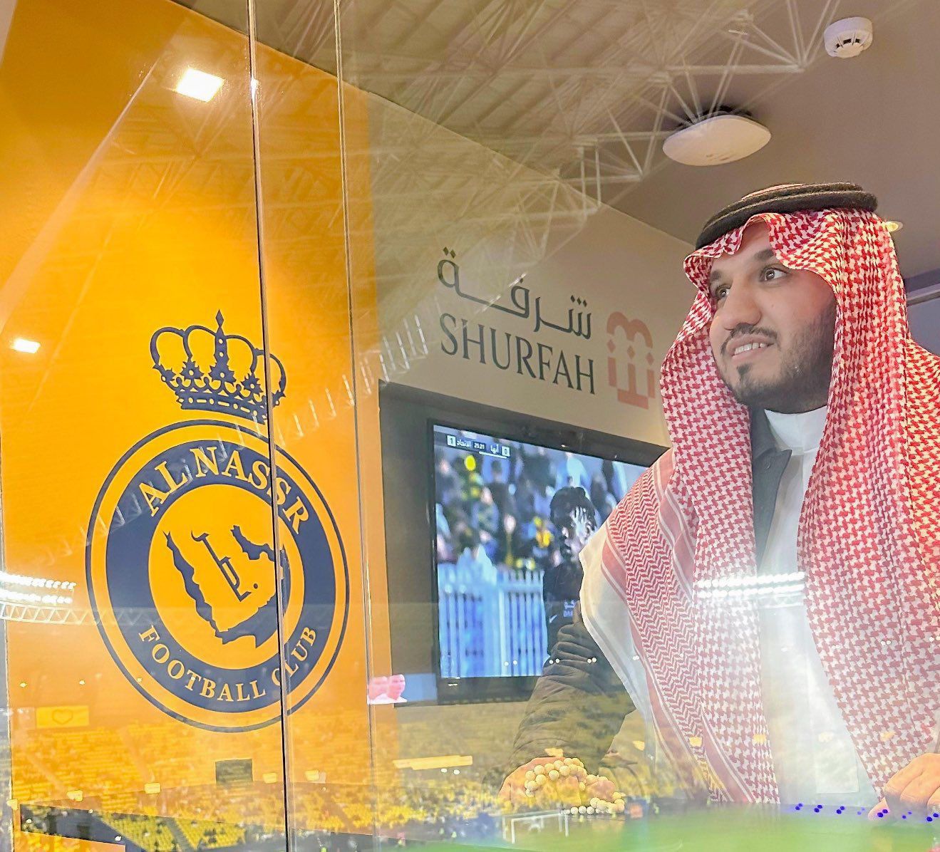 لقطة من مباراة النصر والاتحاد في نصف نهائي كأس السوبر