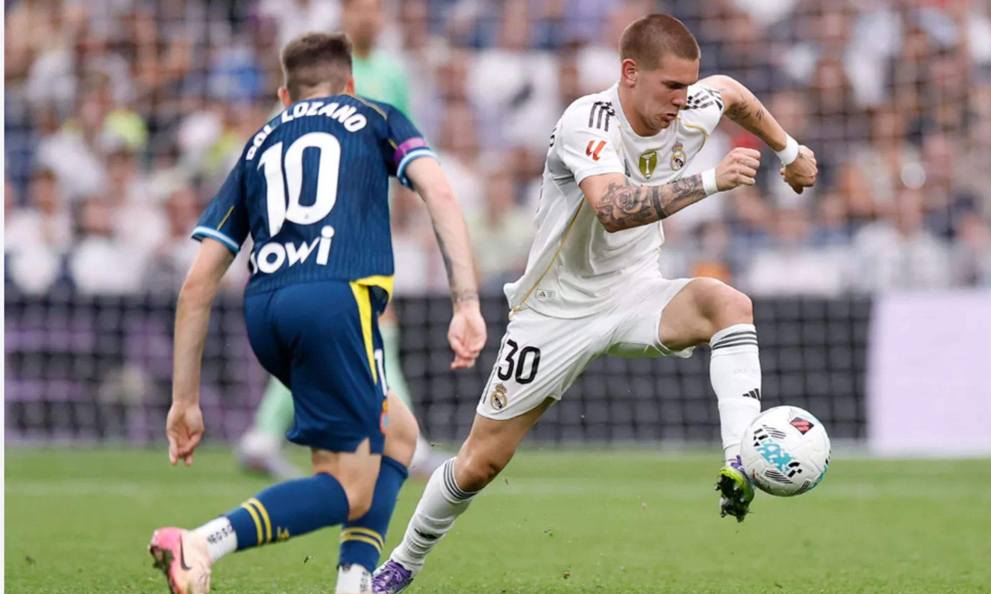 Mastantuono enjoyed a strong game against Espanyol.