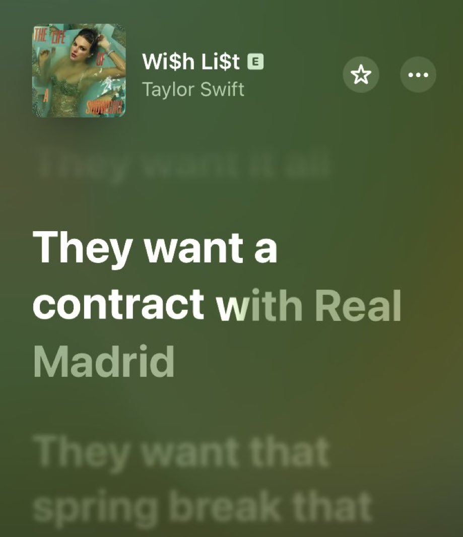كلمات أغنية تايلور سويفت Wi$h Li$t