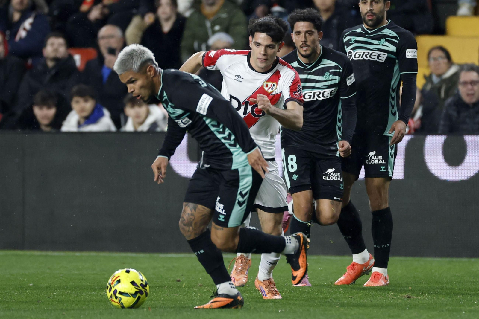 Cucho Hernandez lines up a shot.