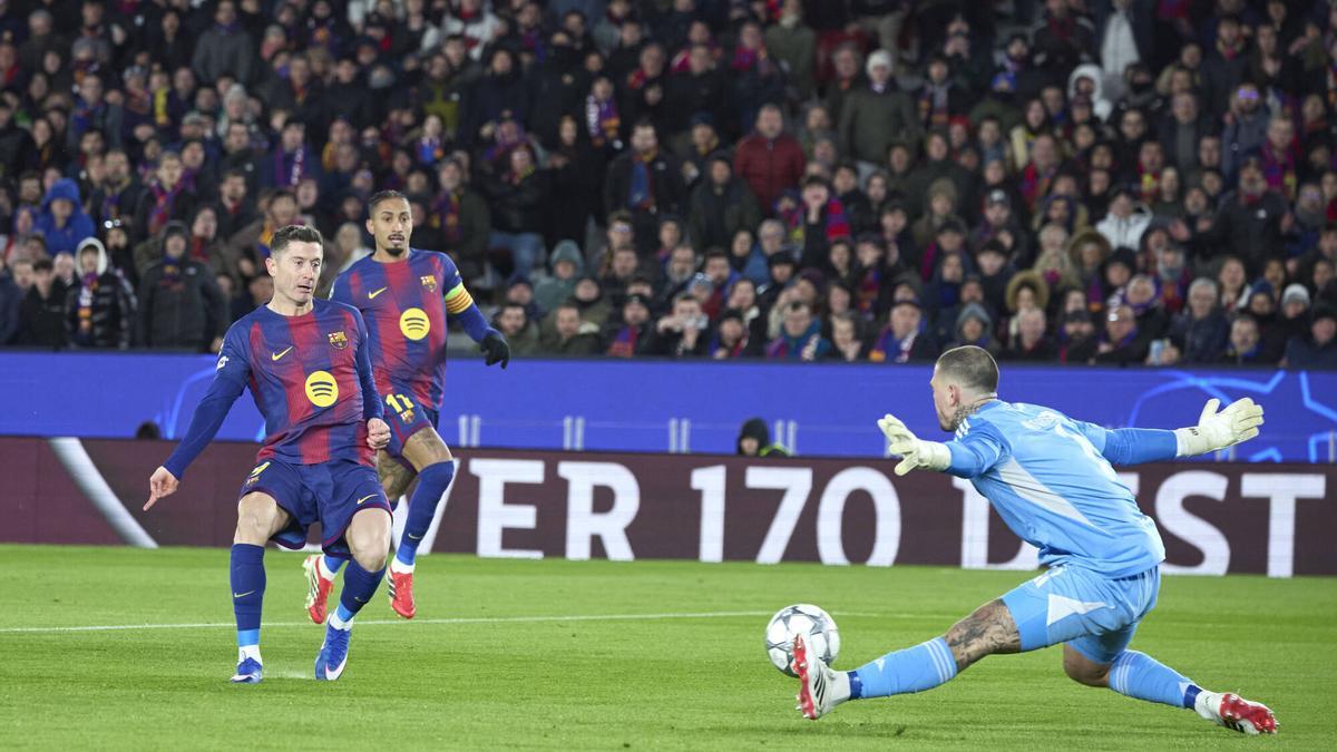 ليفاندوفسكي يفشل في تجاوز كوتارسكي