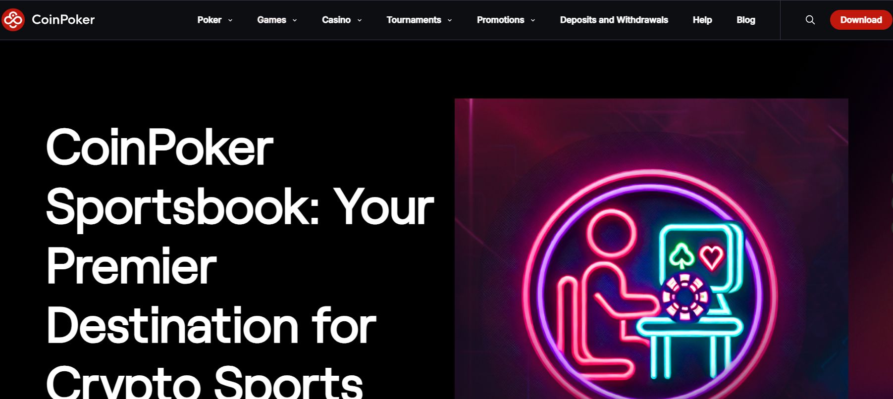 CoinPoker منصة مراهنات رياضية