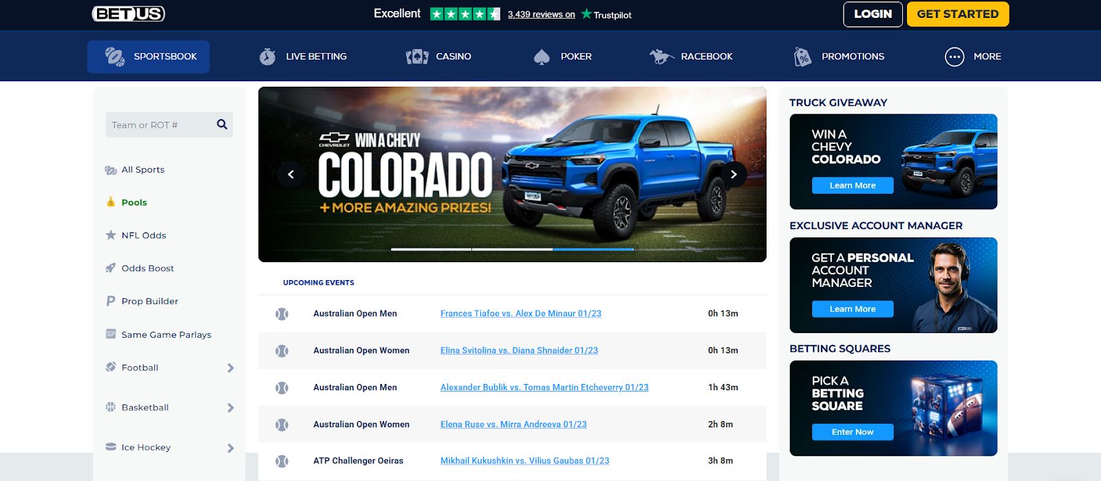 BetUS منصة مراهنات