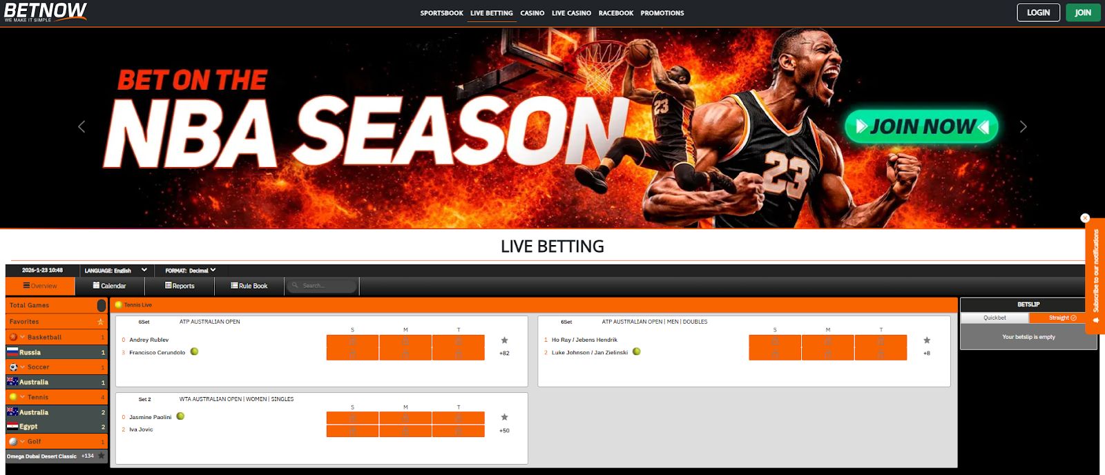 BetNow منصة مراهنات